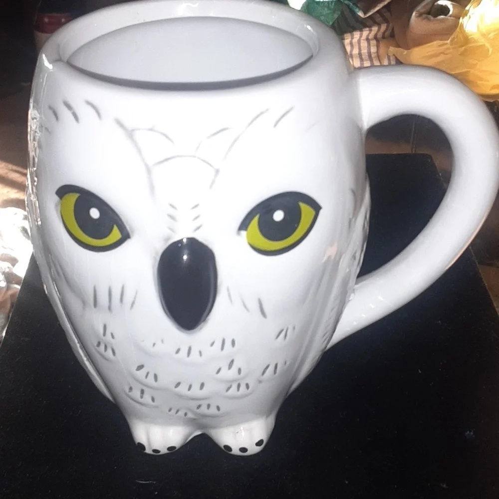 White Owl Ceramic Mug